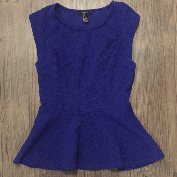Tops - Forever 21 Peplum Top